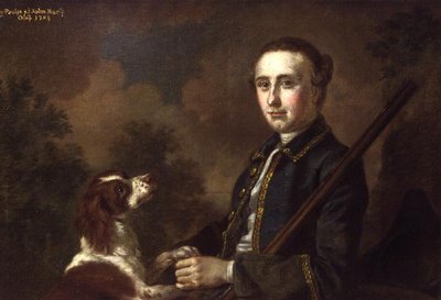 Portræt af Sir Henry Paulet St. John Bt.(olie på lærred) af Francis Hayman
