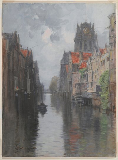 Behind the Groote Kirk, Dordrecht, ca. 1880