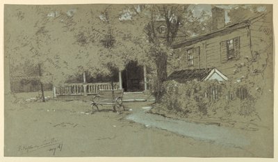 The Old Hopkinson House, Bordentown, NJ af Francis Hopkinson Smith