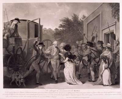 Attentatforsøg på kong George III, 1786 af Francis Jukes
