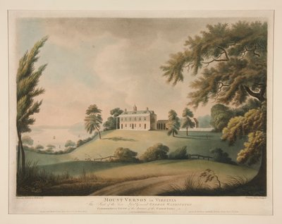Mount Vernon i Virginia / Sædet for den afdøde generalløjtnant George Washington af Francis Jukes