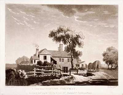 Udsigt nær Brixton Causeway, Lambeth, London, 1785 af Francis Jukes