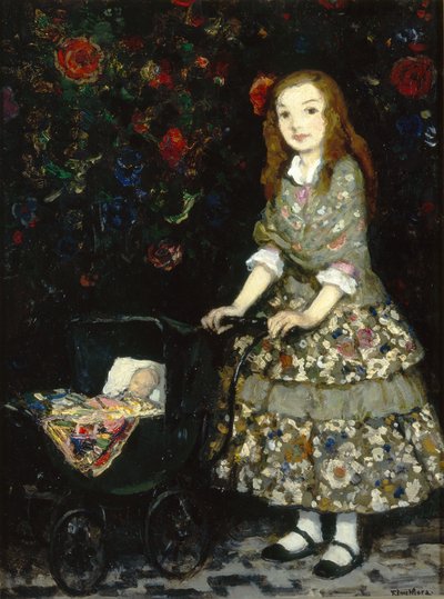 Dukkelandets sygeplejerske 1925 (olie på panel) af Francis Luis Mora