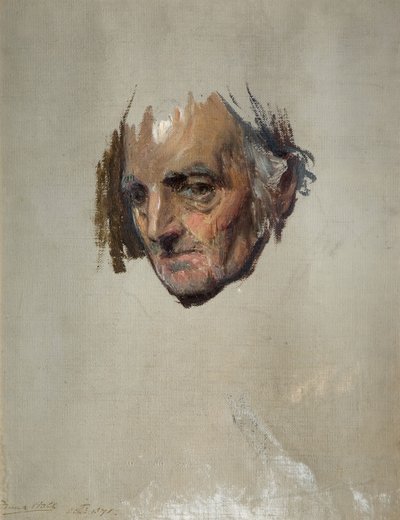 Leder af en gammel mand, 1871. af Francis Montague Holl