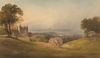 London fra Blackheath af Francis Nicholson