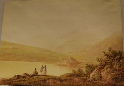 Snowdon fra Capel Curig, ukendt dato (akvarel på papir) af Francis Nicholson