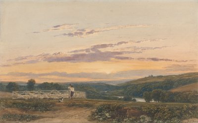 Hyrden - Aften af Francis Oliver Finch