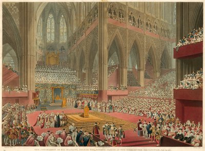 Kroningen af Hans Majestæt George IV, taget på tidspunktet for anerkendelsen, 19. juli 1821 af Francis Phillip Stephanoff