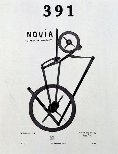 Forside til magasinet "391" nr. 1 af Picabia (1879-1953), 25/1/1917. af Francis Picabia