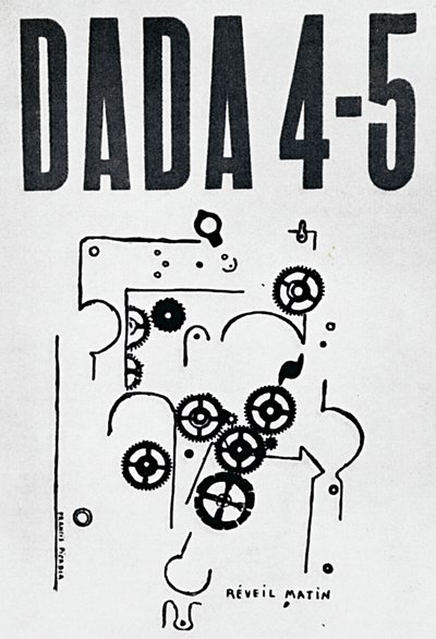Forsiden af magasinet Dada 4-5, designet af Francis Picabia (1879-1953), Zürich af Francis Picabia