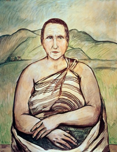 Gertrude Stein (1874-1946) (olie på lærred) af Francis Picabia