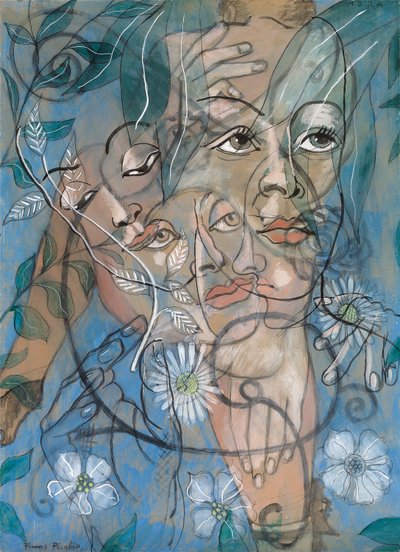 Hera, ca. 1929 (olie, gouache, kul og blyant på plade) af Francis Picabia