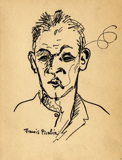 Portræt af Blaise Cendrars (Frederic Louis Sauser af Francis Picabia