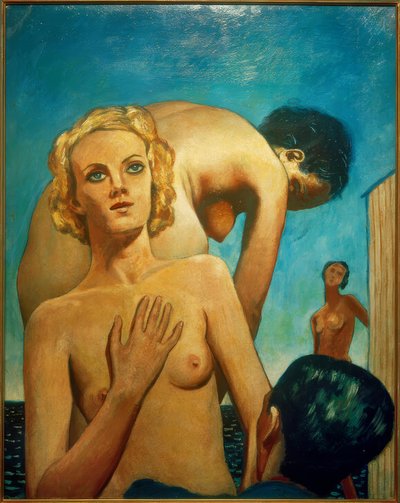 De badende / nøgenbilleder ved havet af Francis Picabia