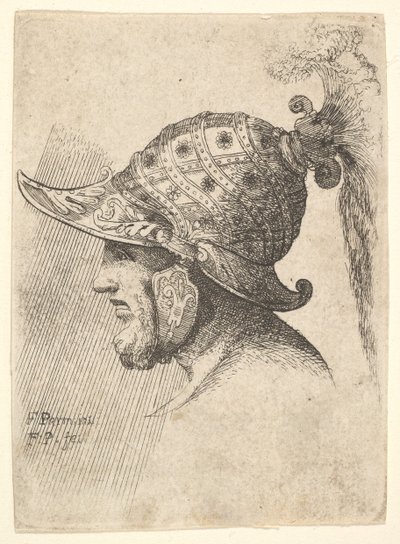 Hjelmhoved, 1662-78. af Francis Place