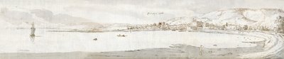 Swansea, ca. 1678 (akvarel og brunt blæk på papir) af Francis Place