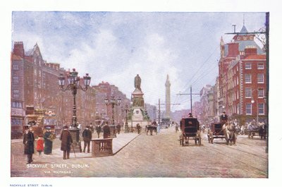 Sackville Street, Dublin, fra Peeps at Many Lands: Ireland udgivet af Adams & Charles, 1909 af Francis S. Walker
