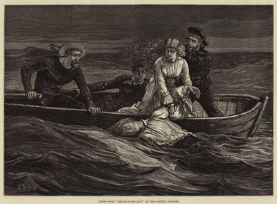 Scene fra The Scuttled Ship, ved det olympiske teater af Francis S. Walker