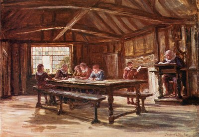 The Grammar School, Stratford on Avon af Francis S. Walker