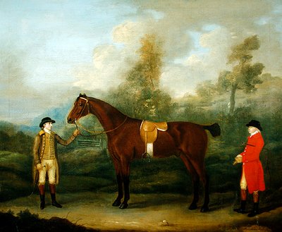 Jæger med sin Hest og Brudgom af Francis Sartorius
