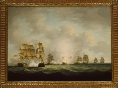 Erobringen af de spanske skatteskibe ud for Cadiz af Francis Sartorius