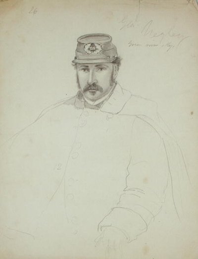 General Negley, Union Army, ca. 1860 (blyant på papir) af Francis Schell