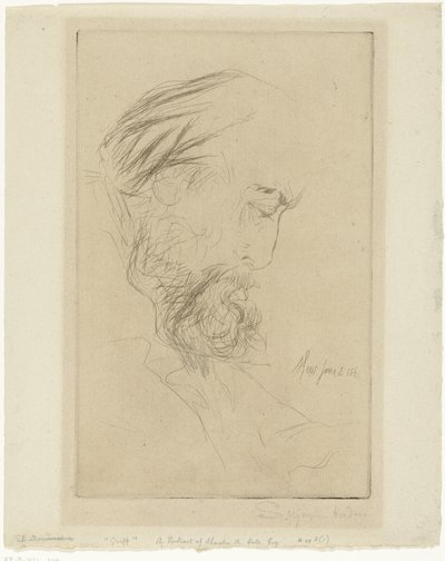 Portret af Charles Cole Griff af Francis Seymour Haden (Sir) (signed by artist)
