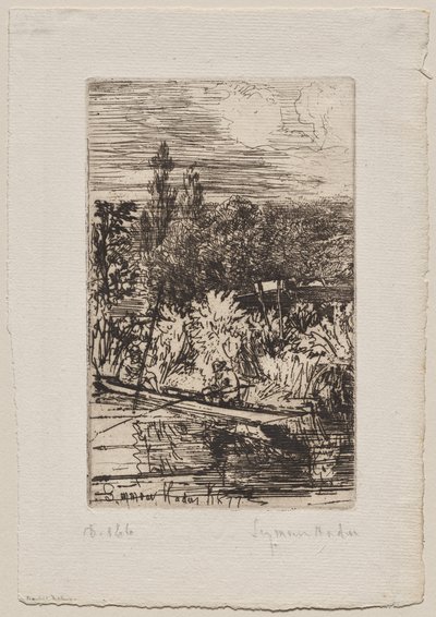 Barbel fiskeri af Francis Seymour Haden