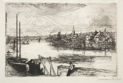 Battersea Reach af Francis Seymour Haden