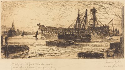 Opløsning af Agamemnon af Francis Seymour Haden