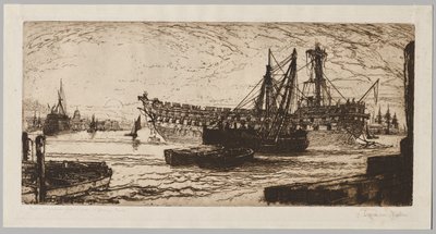 Opløsning af "Agamemnon", nr. 1 af Francis Seymour Haden