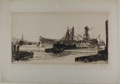 Breaking Up of the Agamemnon, nr. II af Francis Seymour Haden