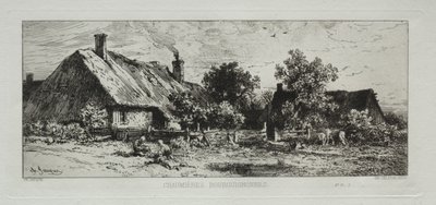 Burgundiske hytter af Francis Seymour Haden