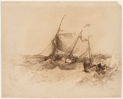 Calais Pier. af Francis Seymour Haden
