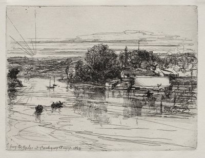 Cardigan Bridge af Francis Seymour Haden