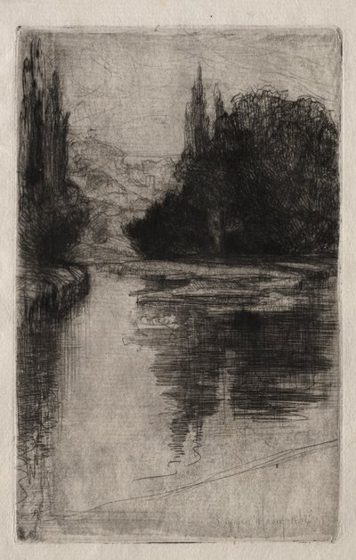 Aften, 1864. af Francis Seymour Haden