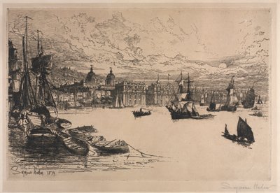 Greenwich. af Francis Seymour Haden
