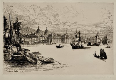 Greenwich af Francis Seymour Haden