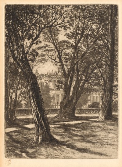 Kensington Gardens, lille plade nr. 1, 1859. af Francis Seymour Haden