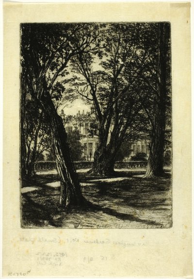 Kensington Gardens, nr. I (lille tallerken) af Francis Seymour Haden