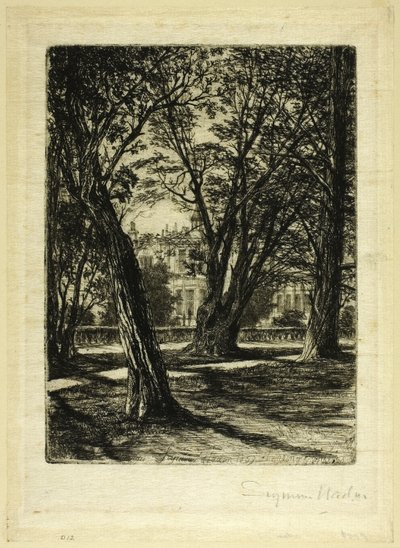 Kensington Gardens, nr. I (lille tallerken) af Francis Seymour Haden