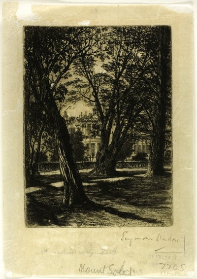 Kensington Gardens, nr. I (lille tallerken) af Francis Seymour Haden