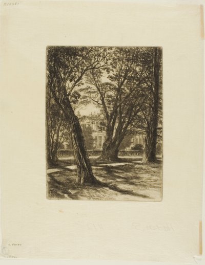 Kensington Gardens, nr. I (lille tallerken) af Francis Seymour Haden