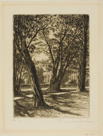 Kensington Gardens, nr. I (lille tallerken) af Francis Seymour Haden