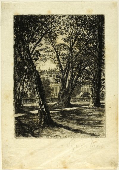 Kensington Gardens, nr. I (lille tallerken) af Francis Seymour Haden