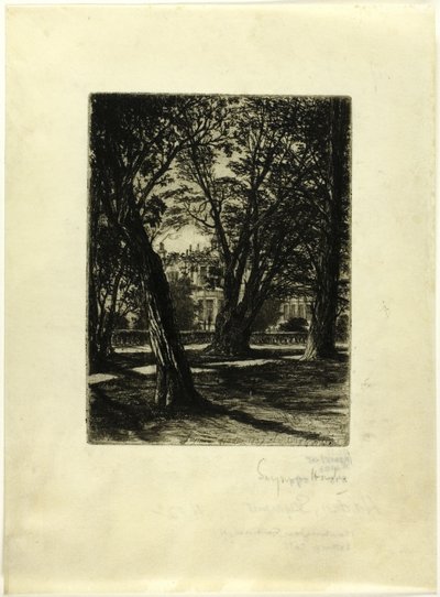 Kensington Gardens, nr. I (lille tallerken) af Francis Seymour Haden