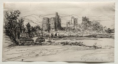 Kidwelly Castle, 1859. af Francis Seymour Haden