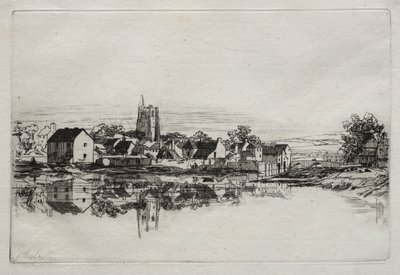 Kidwelly Town af Francis Seymour Haden