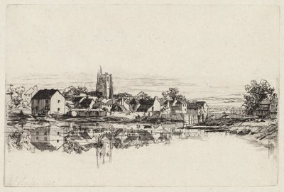 Kidwelly Town, 1859. af Francis Seymour Haden