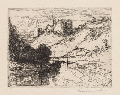 Kilgaren Slot, 1864. af Francis Seymour Haden